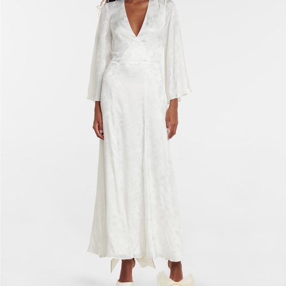 JIMMY CHOO Averly 100 bow-trimmed pumps bridal heels wedding - Picture 3 of 12